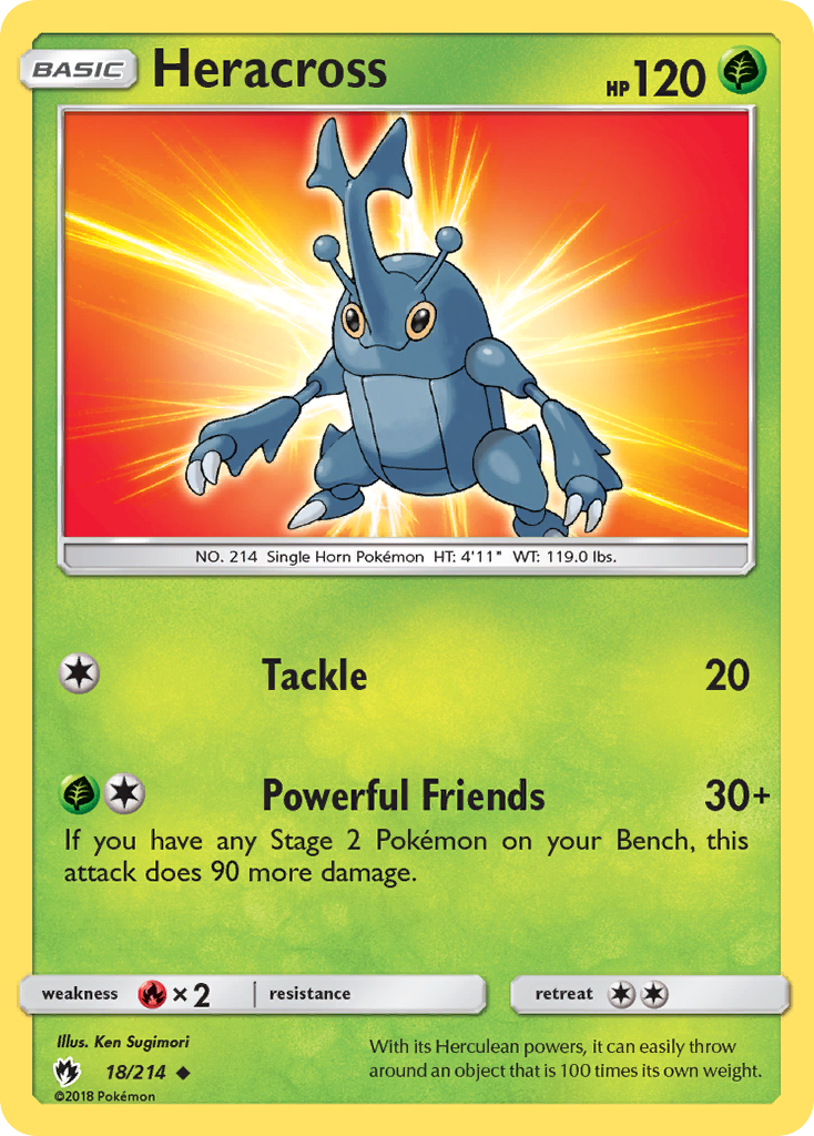 Heracross (18/214) [Sun & Moon: Lost Thunder] | Total Play