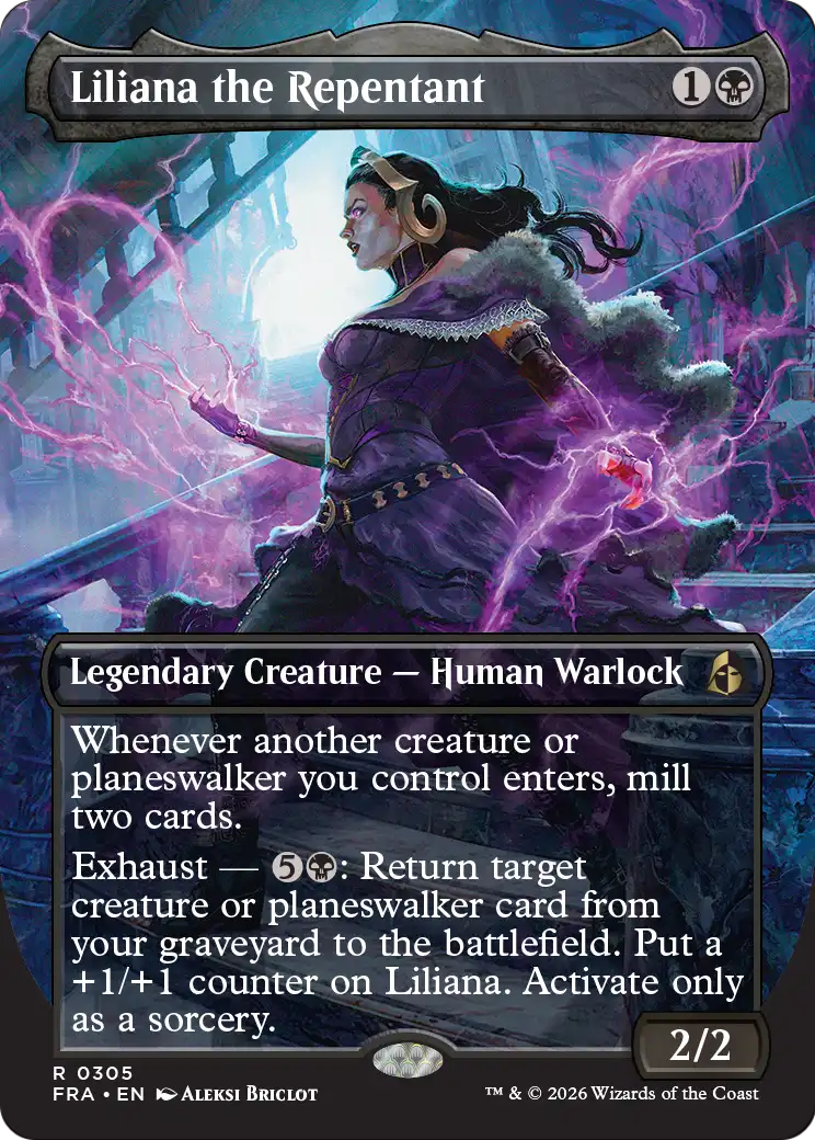 Liliana the Repentant (Borderless) [Reality Fracture] | Total Play