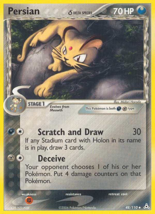 Persian (48/110) (Delta Species) [EX: Holon Phantoms] | Total Play