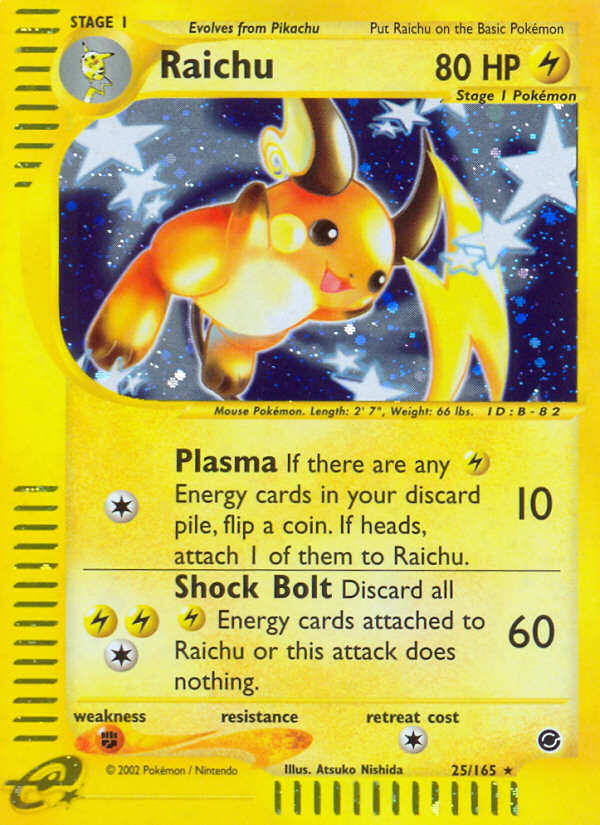 Raichu (25/165) [Expedition: Base Set] | Total Play