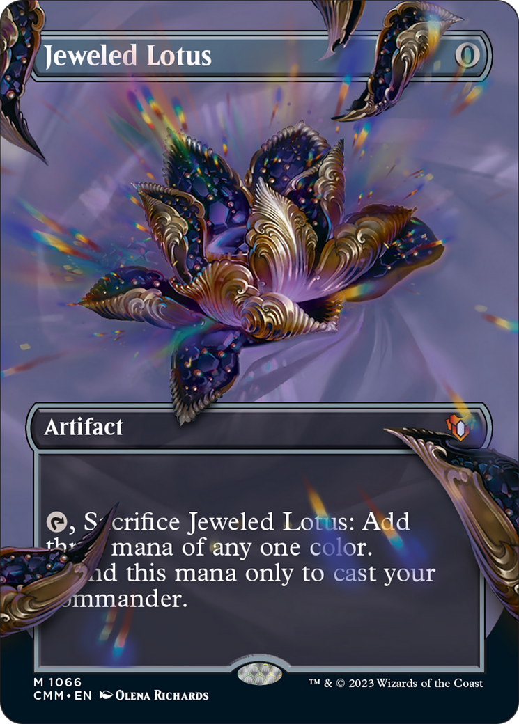 Jeweled Lotus (Borderless Textured Foil Frame Break) [Commander Masters] | Total Play