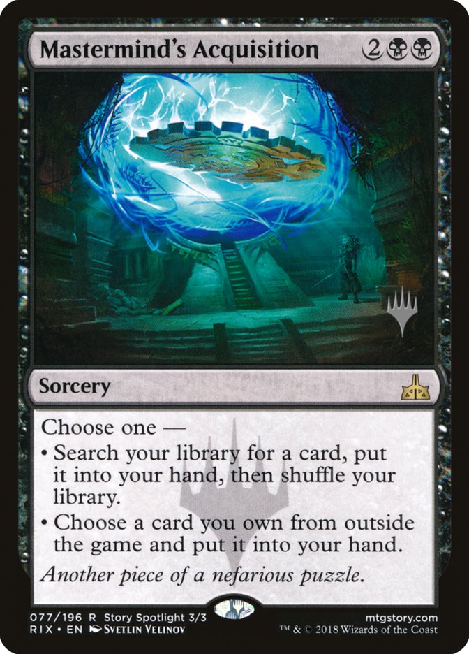 Mastermind's Acquisition (Promo Pack) [Rivals of Ixalan Promos] | Total Play
