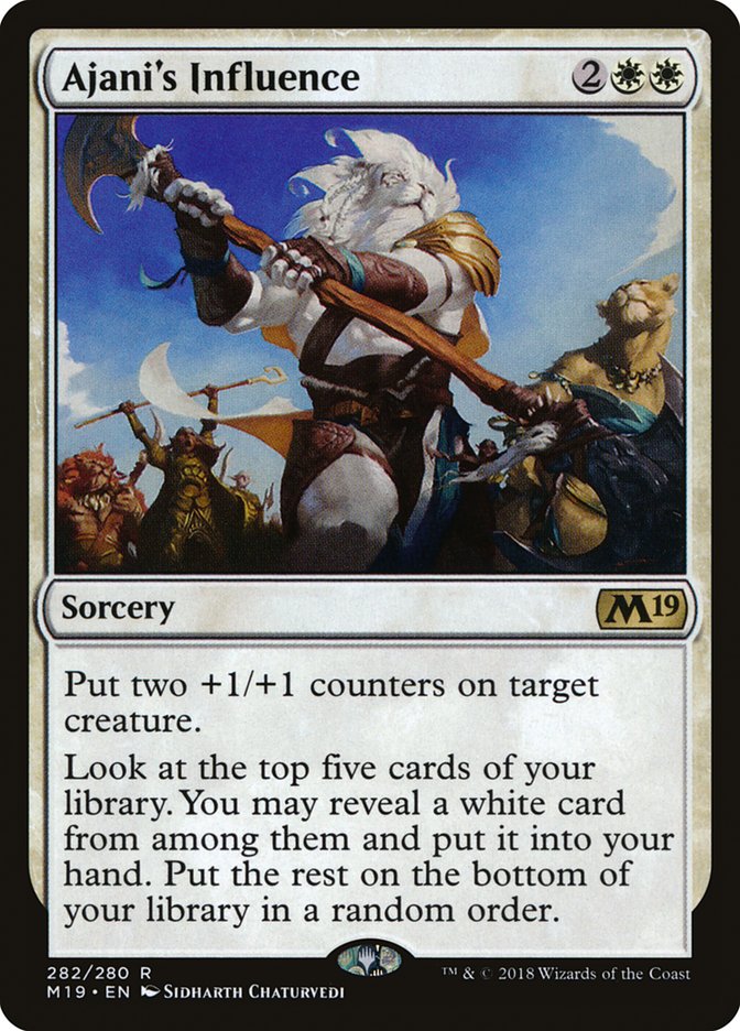 Ajani's Influence [Core Set 2019] | Total Play