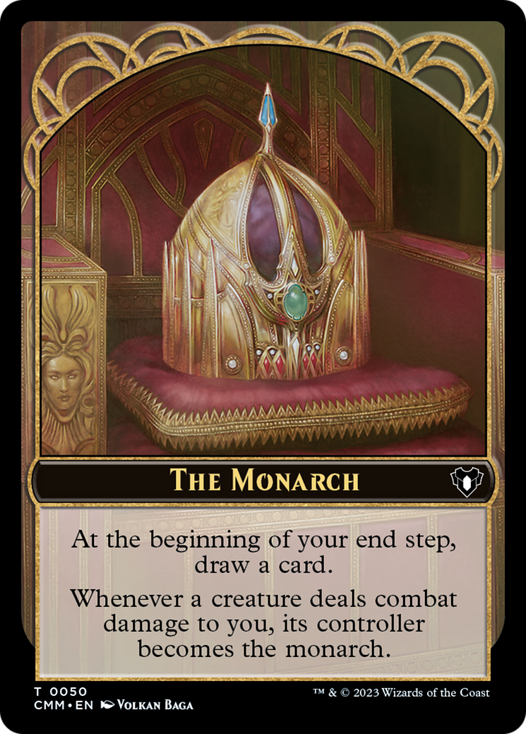 The Monarch // Cat (0005) Double-Sided Token [Commander Masters Tokens] | Total Play
