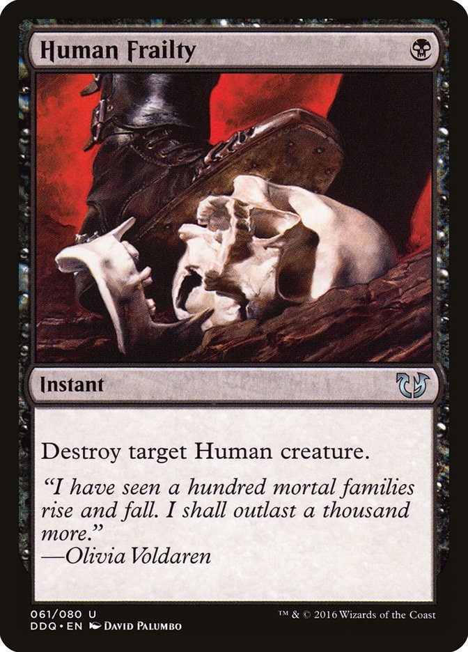 Human Frailty [Duel Decks: Blessed vs. Cursed] | Total Play