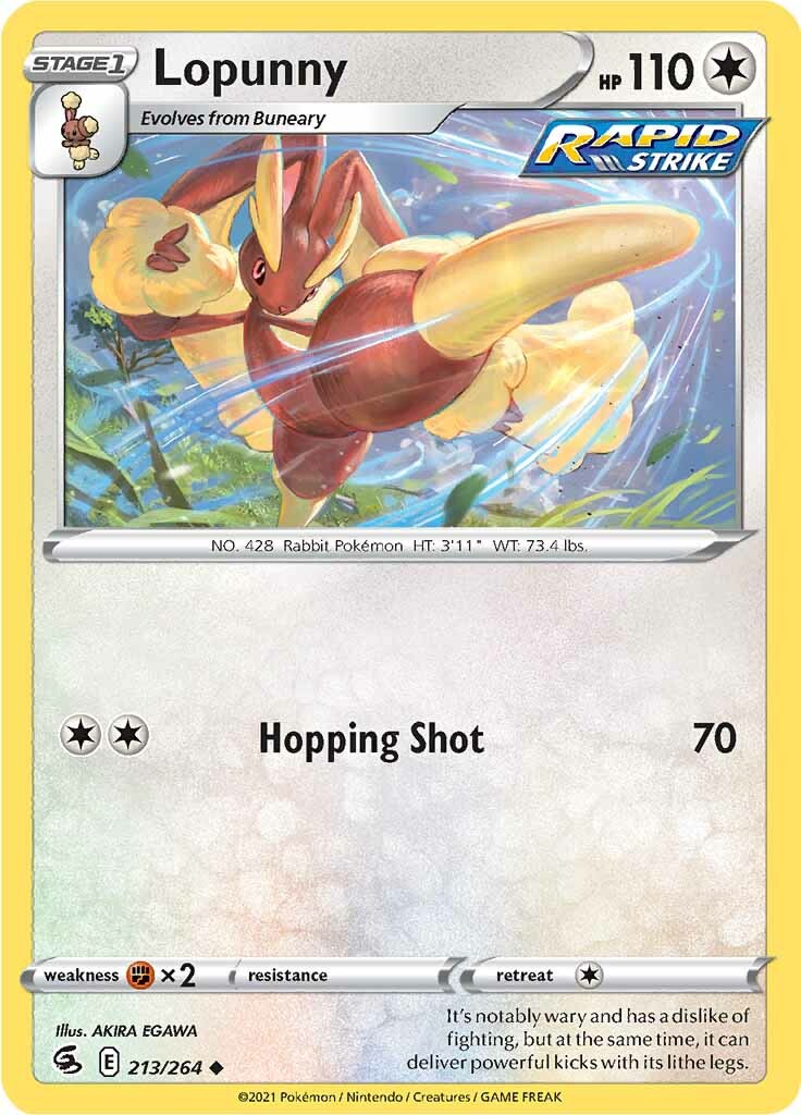 Lopunny (213/264) [Sword & Shield: Fusion Strike] | Total Play