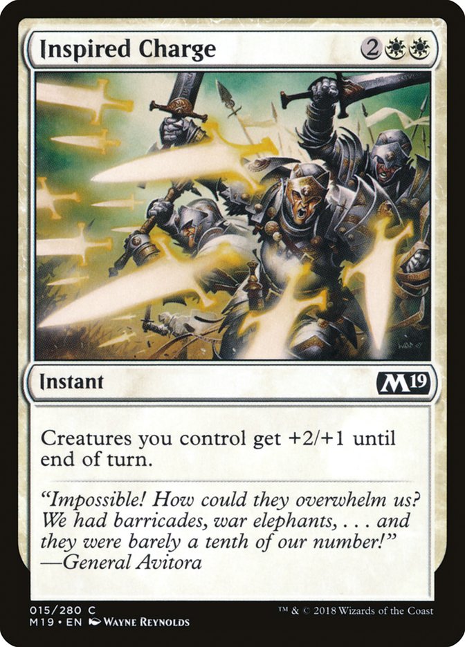 Inspired Charge [Core Set 2019] | Total Play