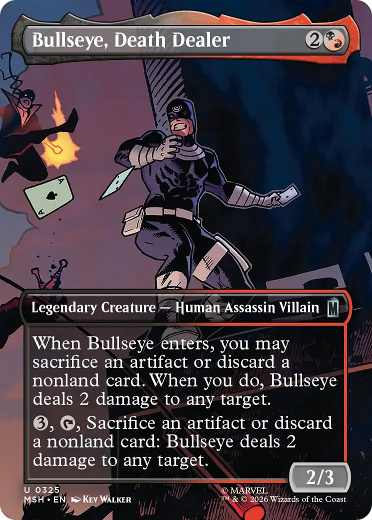 Bullseye, Death Dealer (Borderless) [Marvel Super Heroes] | Total Play
