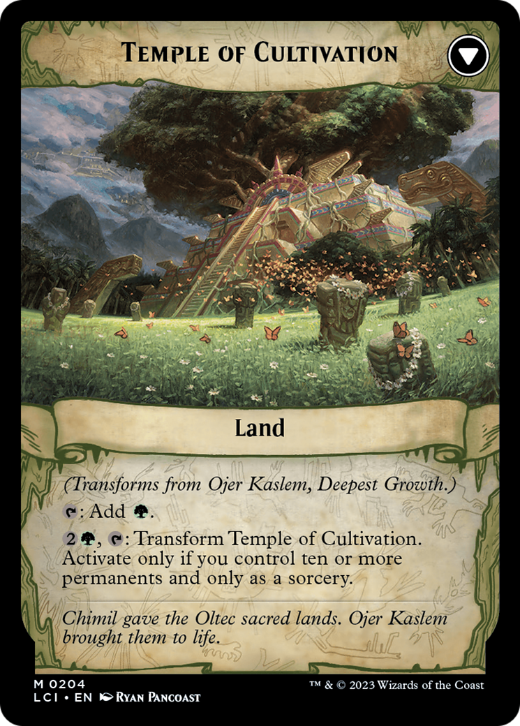 Ojer Kaslem, Deepest Growth // Temple of Cultivation [The Lost Caverns of Ixalan Prerelease Cards] | Total Play