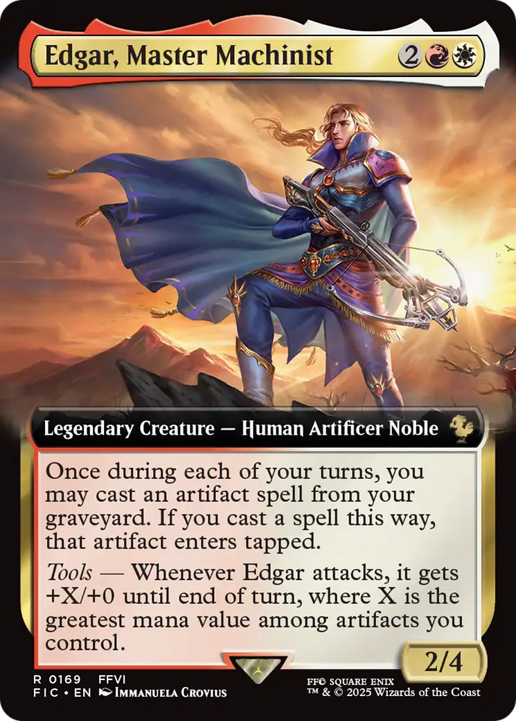 Edgar, Master Machinist (Extended Art) [FINAL FANTASY Commander] | Total Play