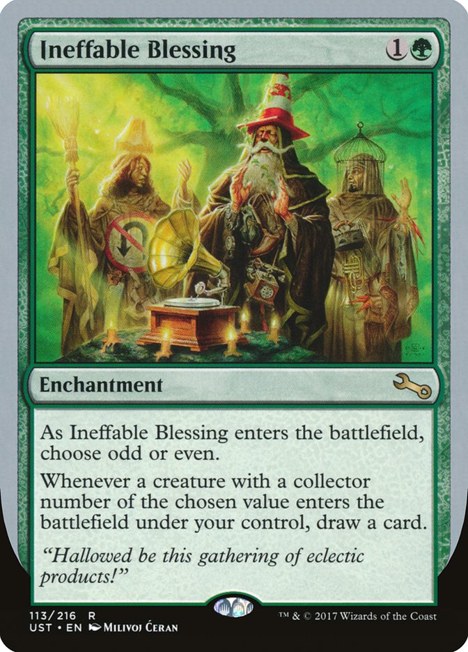 Ineffable Blessing ("choose odd or even") [Unstable] | Total Play