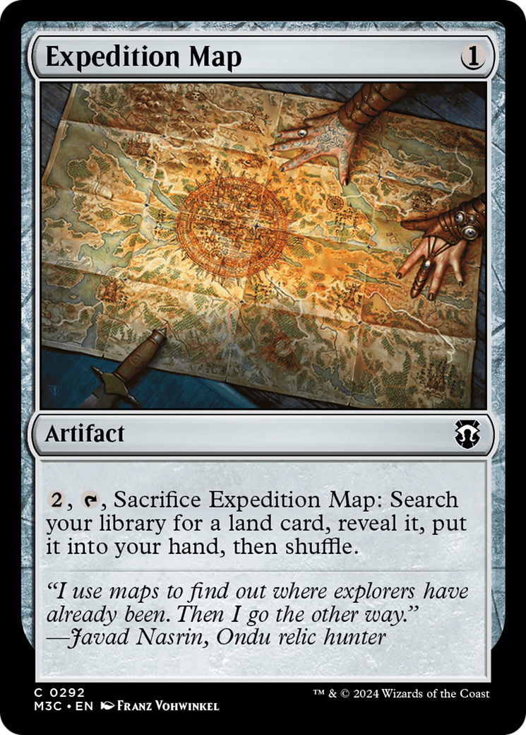 Expedition Map (Ripple Foil) [Modern Horizons 3 Commander] | Total Play