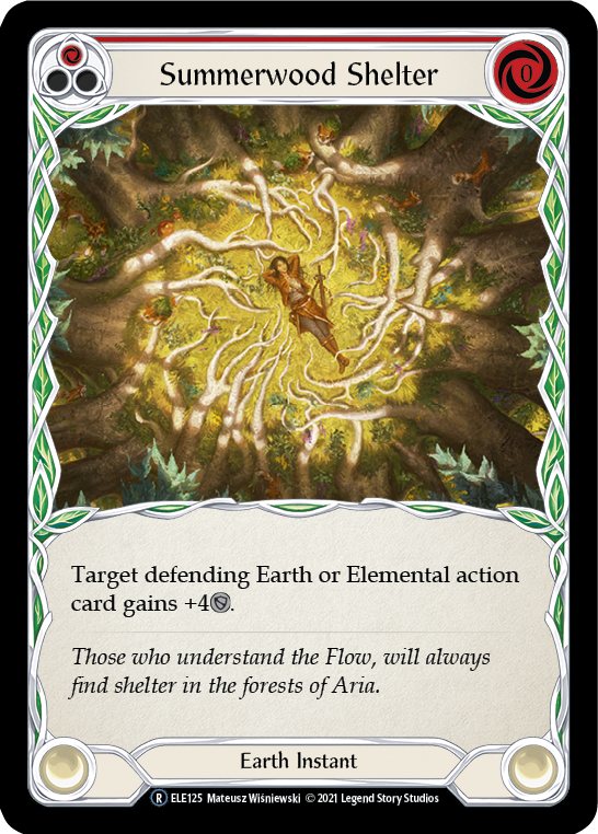 Summerwood Shelter (Red) [U-ELE125] (Tales of Aria Unlimited)  Unlimited Normal | Total Play
