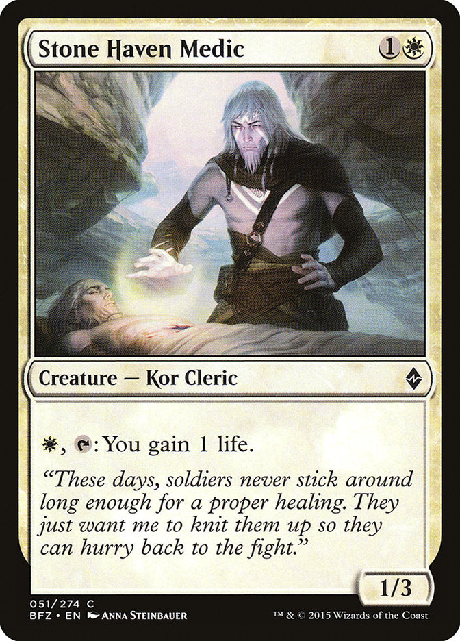 Stone Haven Medic [Battle for Zendikar] | Total Play
