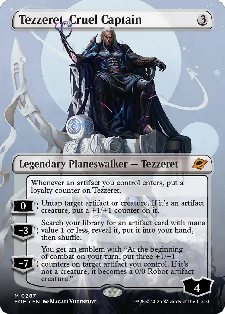 Tezzeret, Cruel Captain (Borderless) [Edge of Eternities] | Total Play