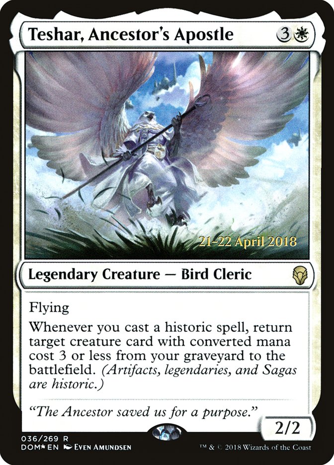 Teshar, Ancestor's Apostle [Dominaria Prerelease Promos] | Total Play