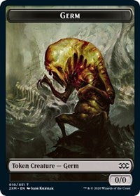 Germ // Wolf Double-Sided Token [Double Masters Tokens] | Total Play