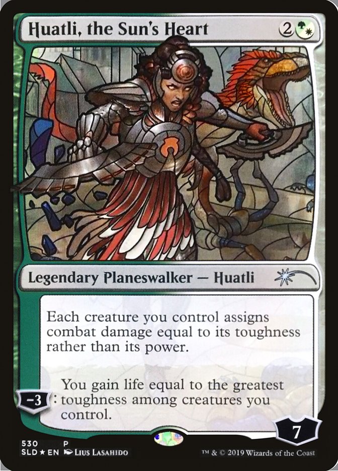 Huatli, the Sun's Heart (Stained Glass) [Secret Lair Drop Promos] | Total Play