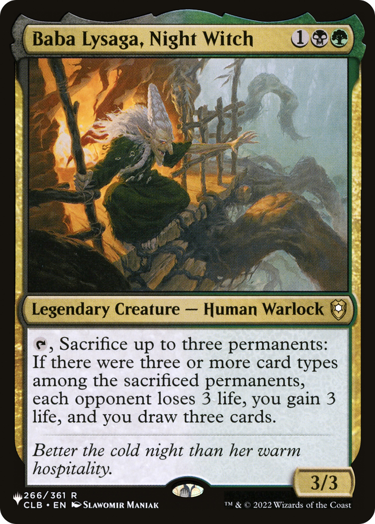Baba Lysaga, Night Witch [The List] | Total Play