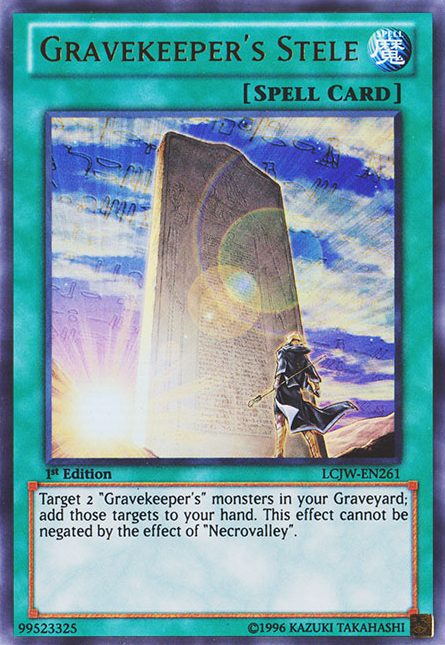 Gravekeeper's Stele [LCJW-EN261] Ultra Rare | Total Play