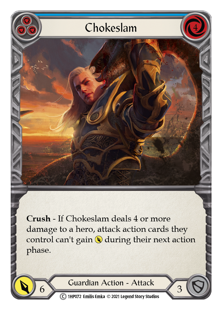 Chokeslam (Blue) [1HP072] (History Pack 1) | Total Play