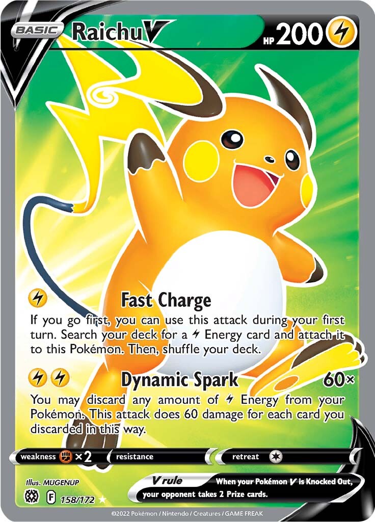 Raichu V (158/172) [Sword & Shield: Brilliant Stars] | Total Play