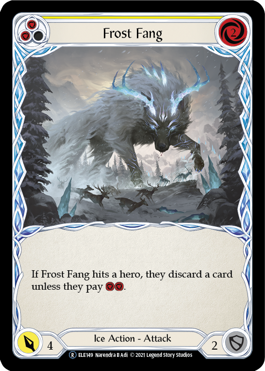 Frost Fang (Yellow) [U-ELE149] (Tales of Aria Unlimited)  Unlimited Rainbow Foil | Total Play