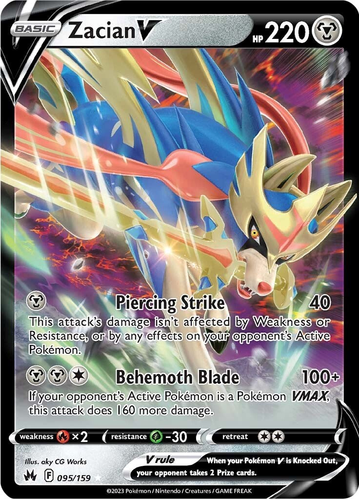Zacian V (095/159) [Sword & Shield: Crown Zenith] | Total Play