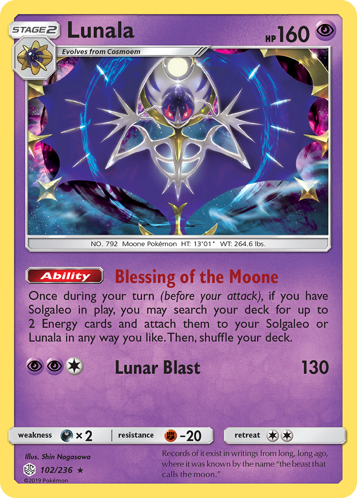 Lunala (102/236) [Sun & Moon: Cosmic Eclipse] | Total Play