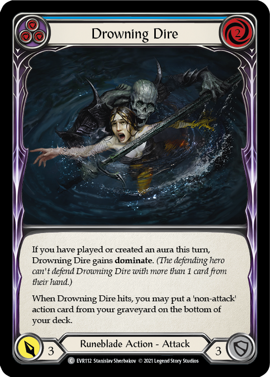 Drowning Dire (Blue) [EVR112] (Everfest)  1st Edition Normal | Total Play