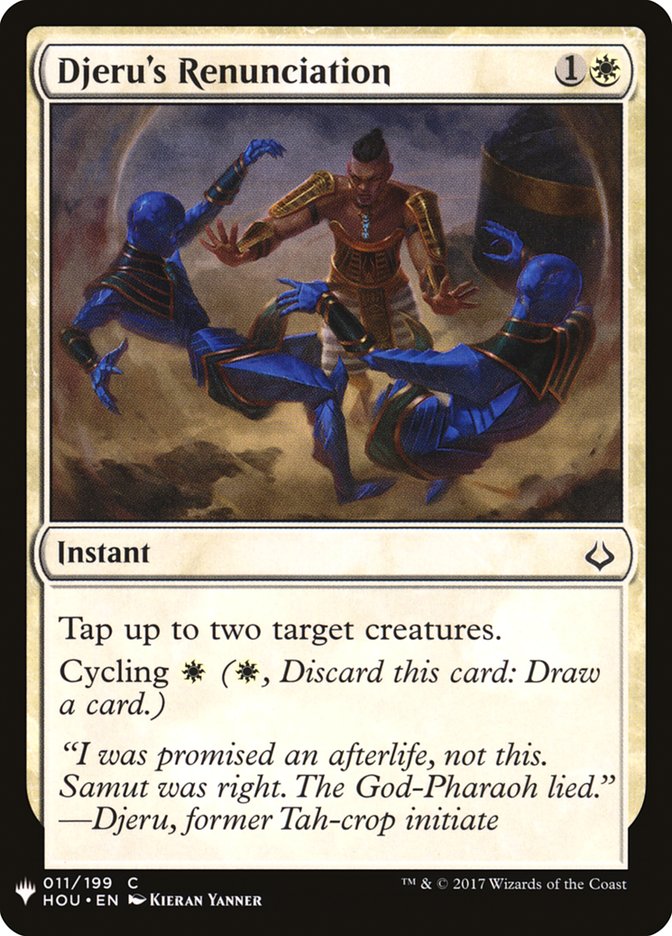 Djeru's Renunciation [Mystery Booster] | Total Play