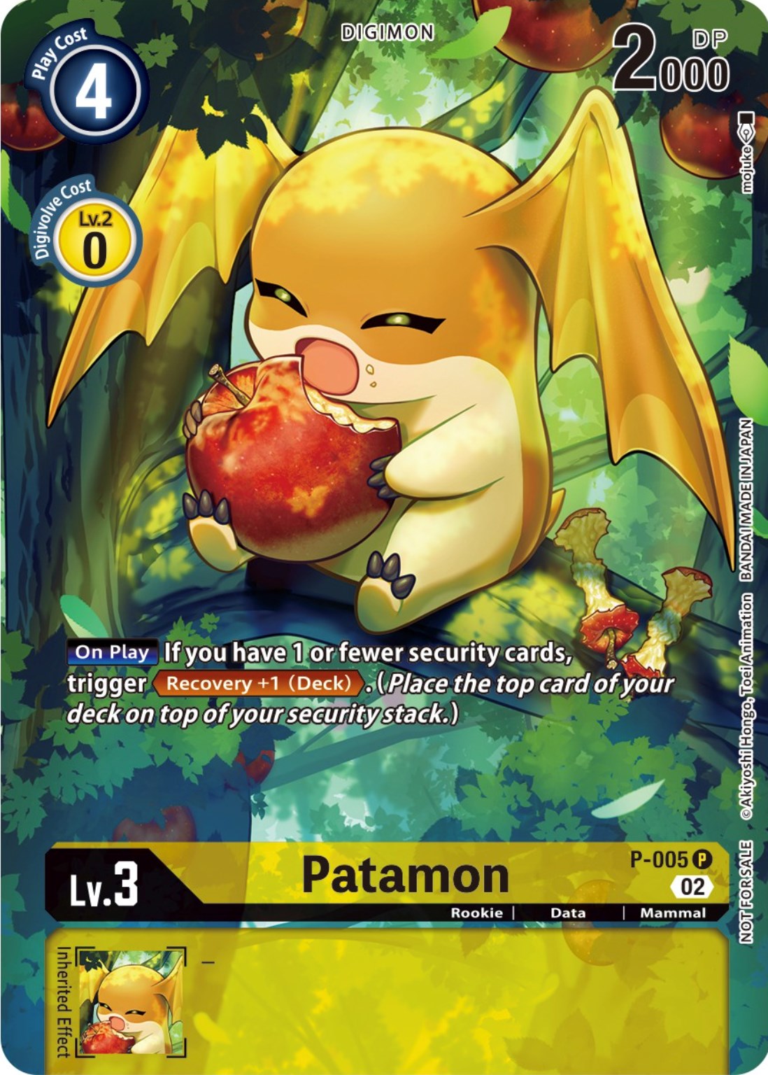 Patamon [P-005] (Digimon Illustration Competition Promotion Pack) [Promotional Cards] | Total Play