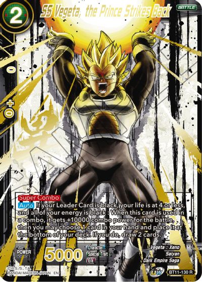 SS Vegeta, the Prince Strikes Back (Alternate Art) (BT11-130) [Special Anniversary Set 2021] | Total Play