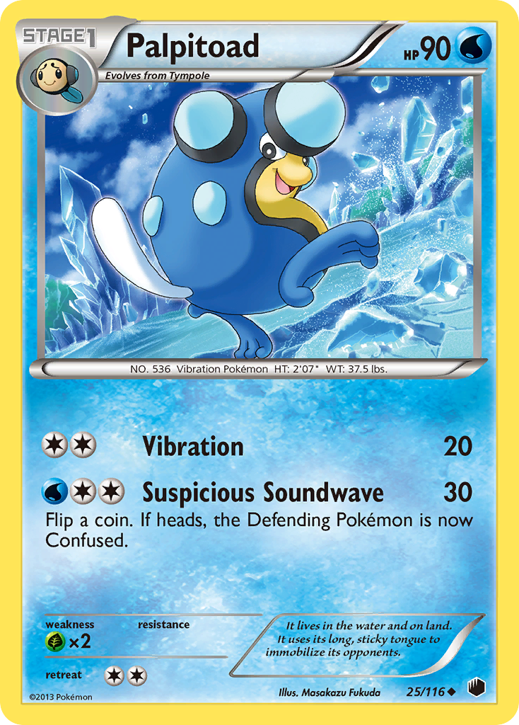 Palpitoad (25/116) [Black & White: Plasma Freeze] | Total Play