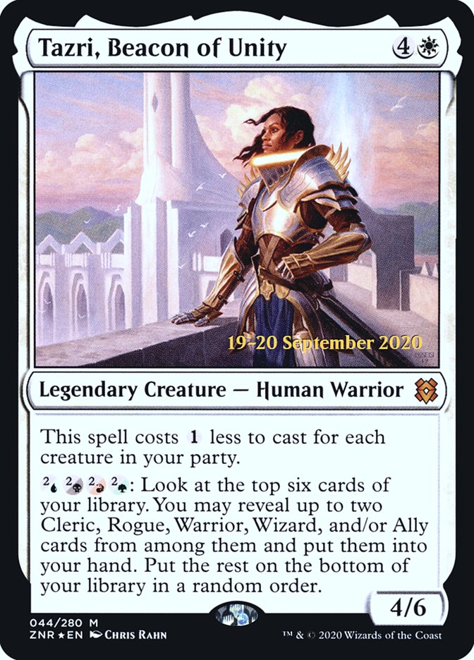 Tazri, Beacon of Unity [Zendikar Rising Prerelease Promos] | Total Play