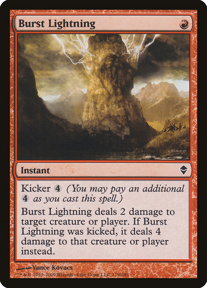 Burst Lightning [Zendikar] | Total Play