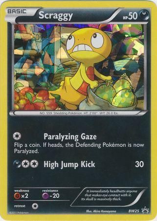 Scraggy (BW25) (Cracked Ice Holo) [Black & White: Black Star Promos] | Total Play