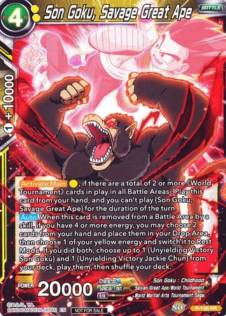 Son Goku, Savage Great Ape (Power Booster) (P-156) [Promotion Cards] | Total Play