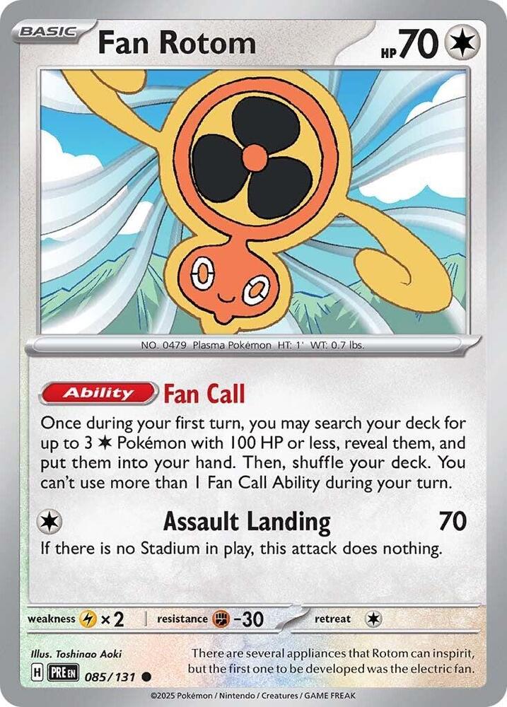 Fan Rotom (085/131) [Scarlet & Violet: Prismatic Evolutions] | Total Play