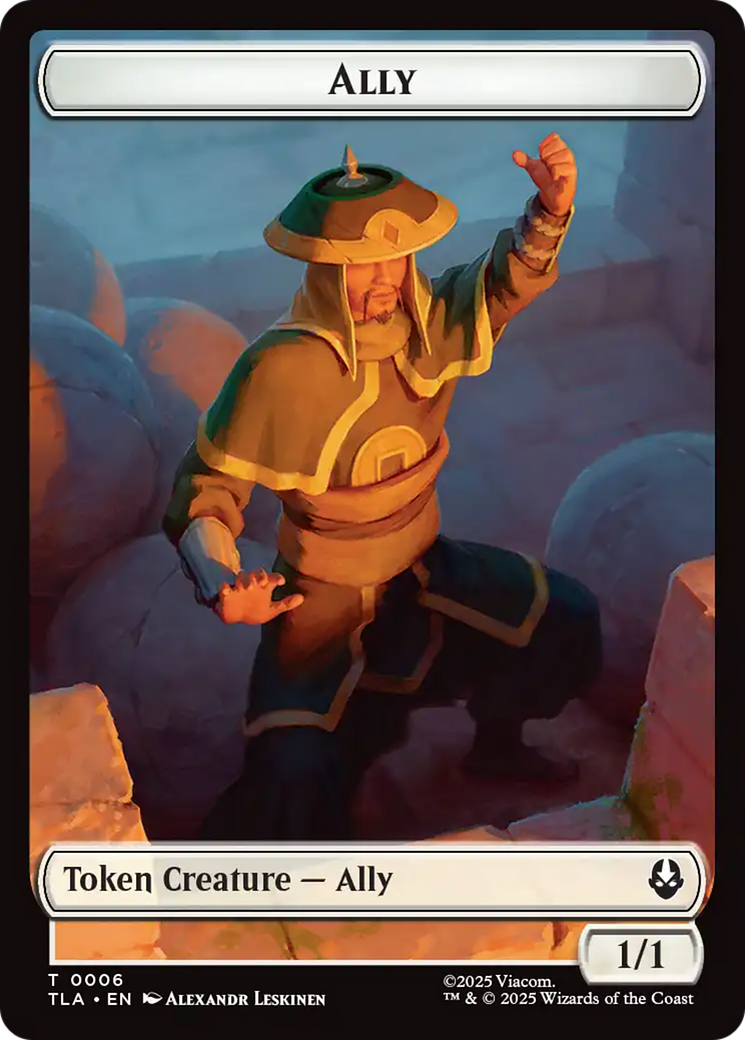 Ally (0006) // Soldier (0002) Double-Sided Token [Avatar: The Last Airbender Tokens] | Total Play