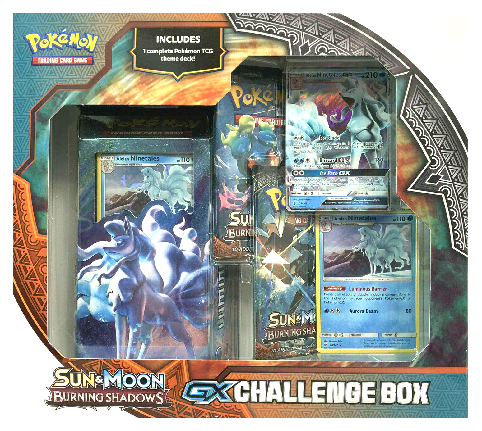 Sun & Moon: Burning Shadows - Challenge Box (Alolan Ninetales GX) | Total Play