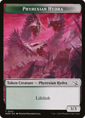 Warrior // Phyrexian Hydra (0012) Double-Sided Token [March of the Machine Tokens] | Total Play