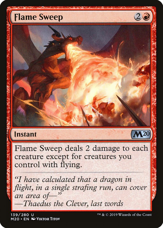 Flame Sweep [Core Set 2020] | Total Play
