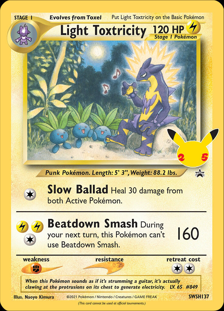 Light Toxtricity (SWSH137) (Celebrations) [Sword & Shield: Black Star Promos] | Total Play