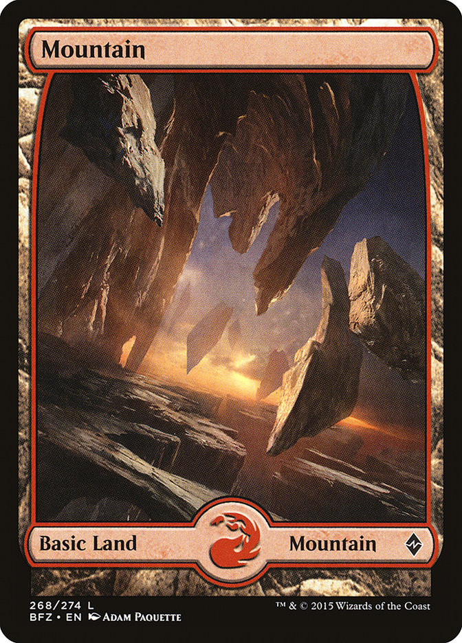 Mountain (268) (Full Art) [Battle for Zendikar] | Total Play
