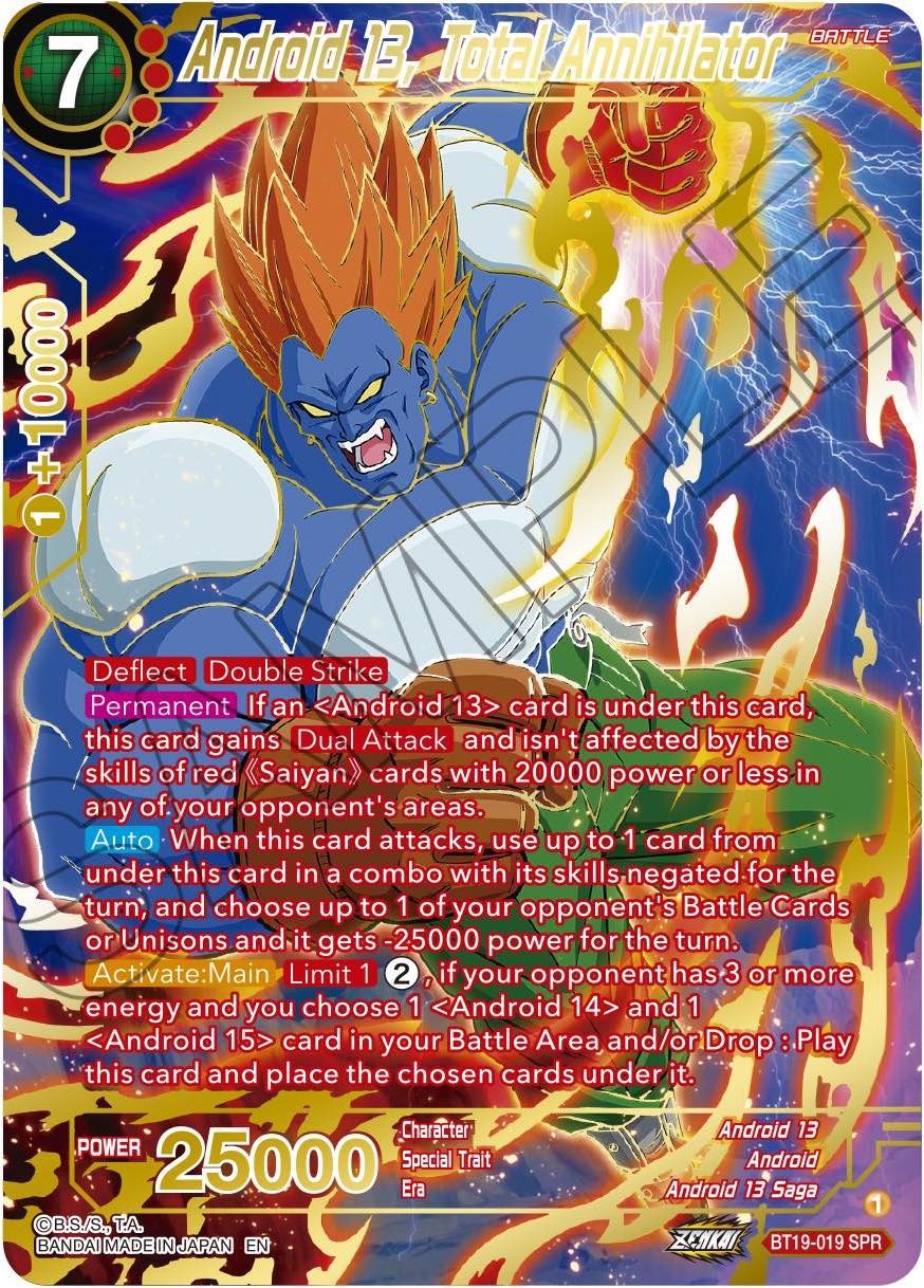 Android 13, Total Annihilator (SPR) (BT19-019) [Fighter's Ambition] | Total Play