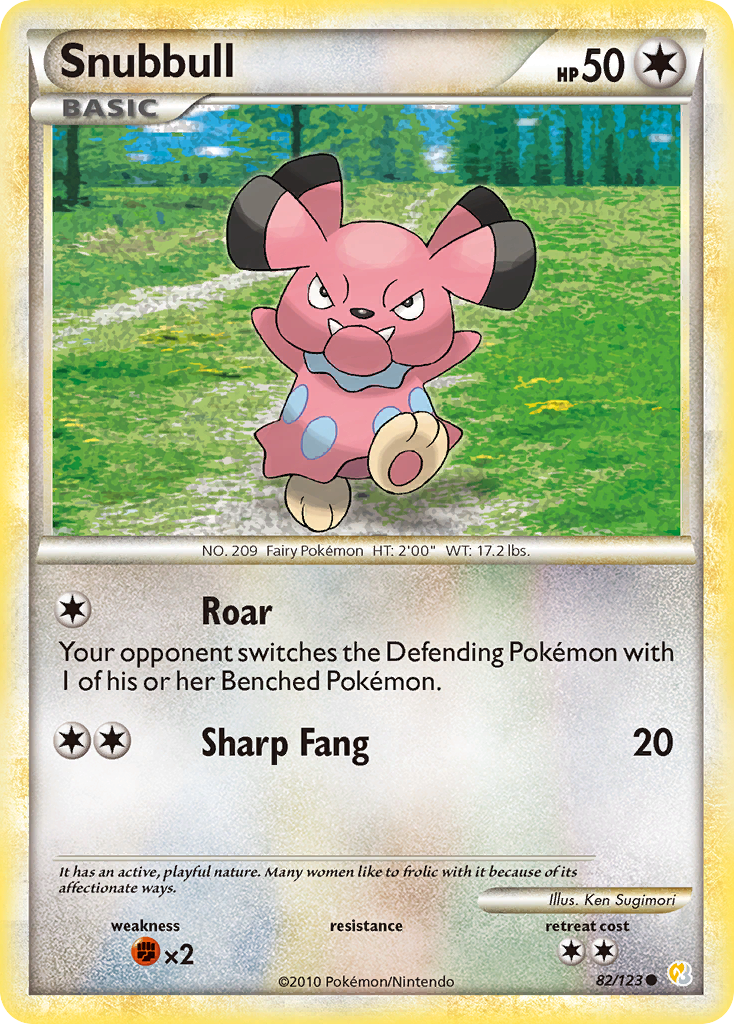 Snubbull (82/123) [HeartGold & SoulSilver: Base Set] | Total Play