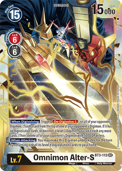 Omnimon Alter-S [BT3-112] [Release Special Booster Ver.1.5] | Total Play