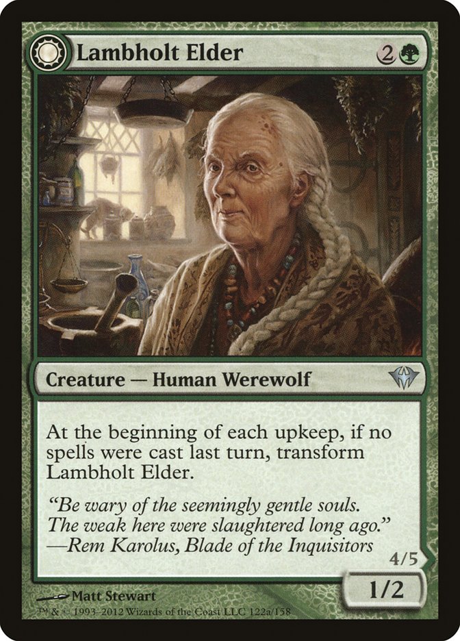 Lambholt Elder // Silverpelt Werewolf [Dark Ascension] | Total Play