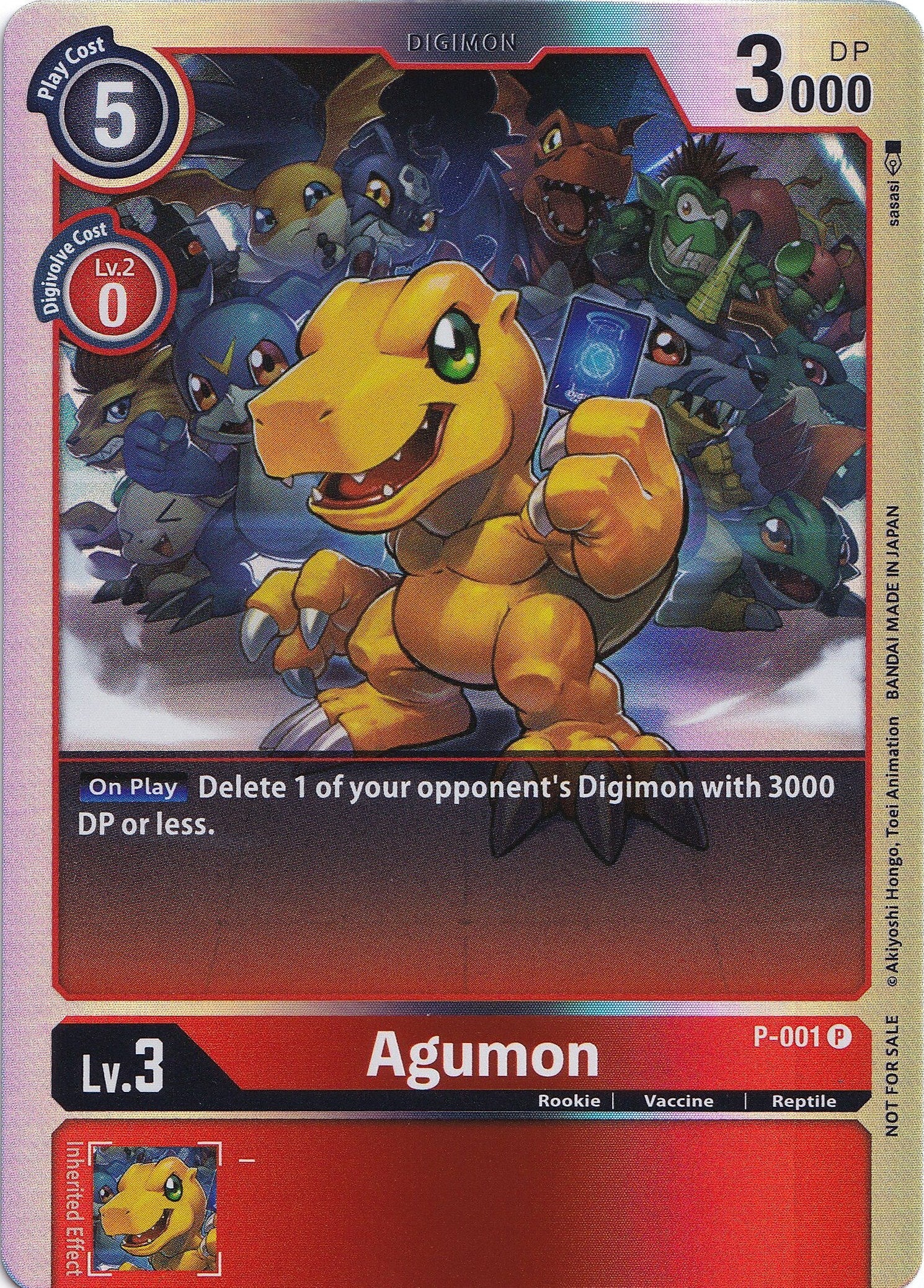 Agumon [P-001] (Rainbow Foil) [Promotional Cards] | Total Play